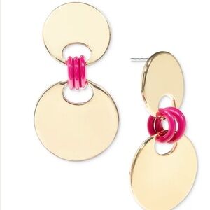 NWT ON 34th Dangle Earrings - Pink